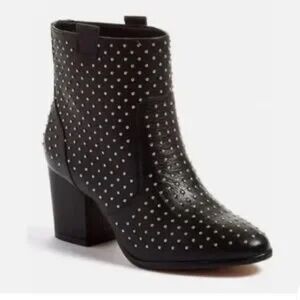 Rebecca Minkoff Black Studded Ankle Booties